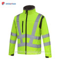 Fleece custom 3m Reflective Safety Jacket,Soft Shell Hi Vis High Visibility Safety Jacket